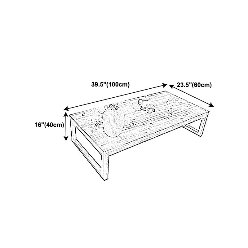 Sled Single Coffee Table Solid Wood Modern Rectangular Cocktail Table Clearhalo 'Coffee & Accent Tables' 'Coffee Tables' 'coffee_tables' 'furn' 'furn_coffee_tables' 'Furniture' 'furniture_coffee_tables' 'Living Room Furniture' 1200x1200_f5f8c930-e0c6-4ffd-8614-df8209b97211