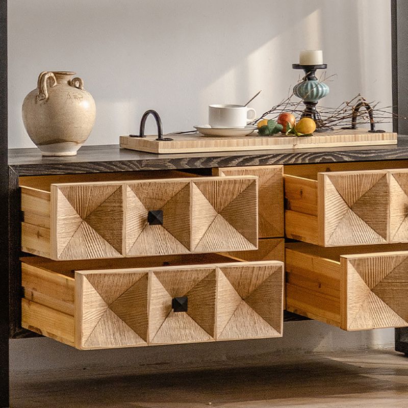 Mid-Century Modern Accent Chest Rectangular Wooden Chest in Distressed Finish Clearhalo 'Cabinets & Chests' 'cabinets_chests' 'furn' 'furn_cabinets_chests' 'Furniture' 'Living Room Furniture' 1200x1200_f5f92573-ec3b-4136-8729-1d4931cbbc4f