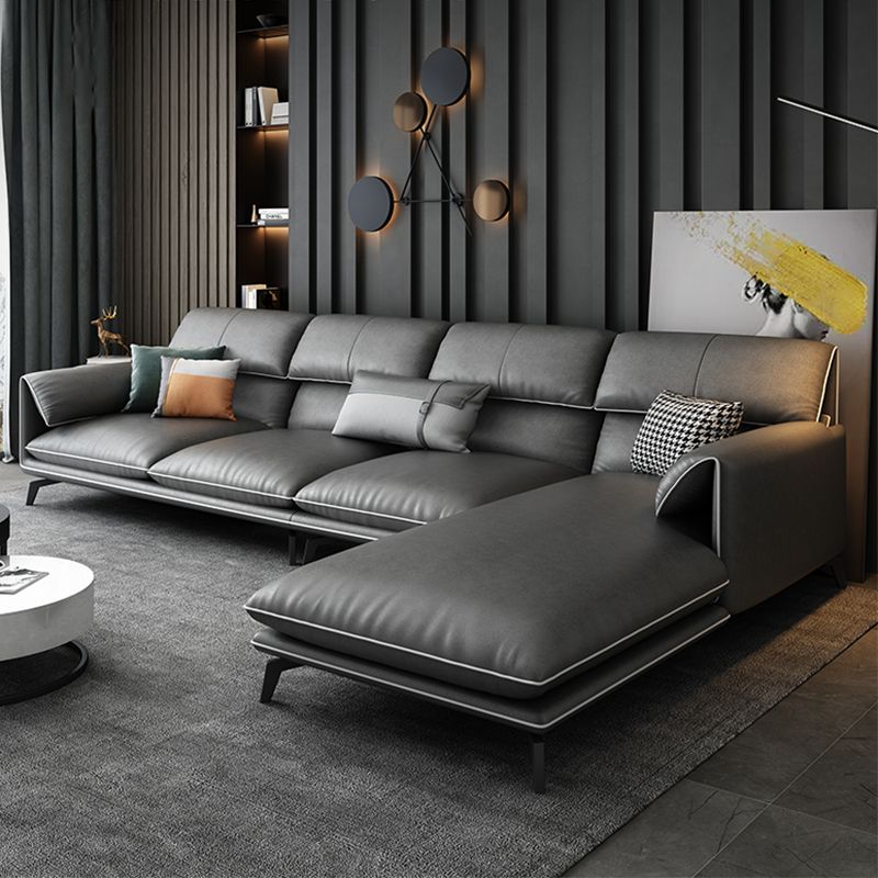 Contemporary Stain-Resistant Faux Leather for Living Room Sofa