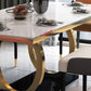 Traditional Luxury Rectangle Dining Table Stone Dinner Table with Trestle Base Clearhalo ' dining_table' 'Dining Tables & Seating' 'Dining Tables' 'furn' 'furn_dining_table' 'Furniture' 'furniture_dining_table' 'Kitchen & Dining Furniture' 'kitchen&dining_furn' 'kitchen' 'kitchen_dining_table' 1200x1200_f5f9feb0-49bc-4323-94d8-81be1aaea656