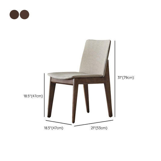 Dining Room Industrial Chair Upholstered Armless Dining Chairs