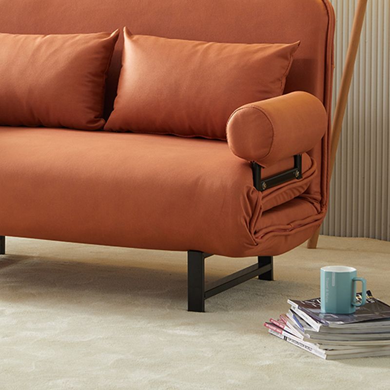 Scandinavian Foldable Futon Sleeper Sofa Round Arms Convertible Sofas Clearhalo 'furn' 'furn_futons' 'Furniture' 'Futons & Daybeds' 'Futons' 'Living Room Furniture' 1200x1200_f5fbf4c5-30d2-44d0-8e5c-68196f9d0b6d