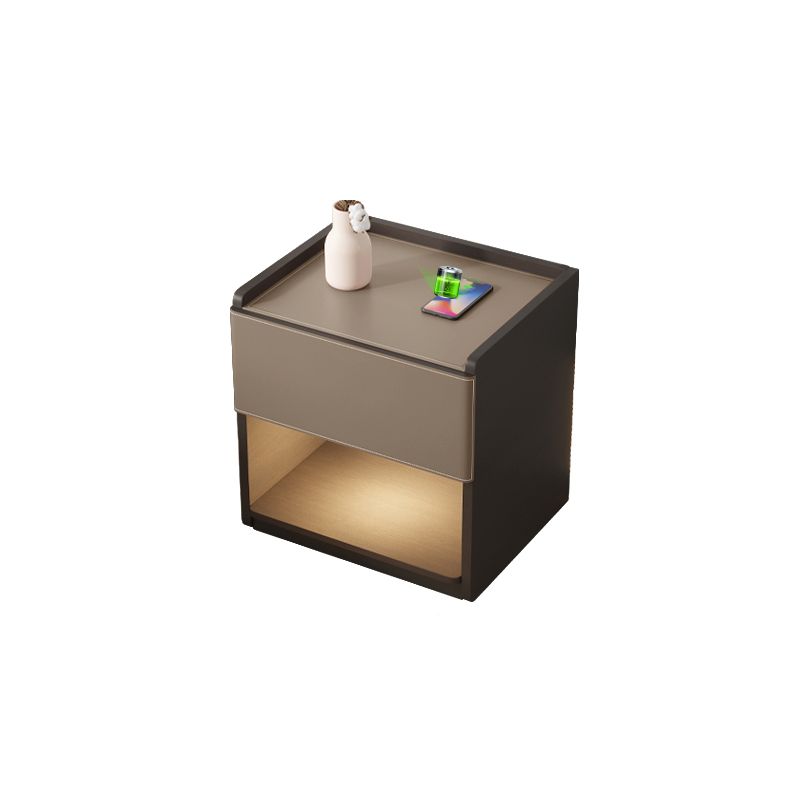 20 "lang 1 - lade nachtkastje modern faux lederen nachtkastje