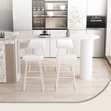 Scandinavian Leather Metal Counter Stools Low Back Bar Stools with Solid Wave Seat Clearhalo 'Bar Furniture' 'Bar Stools' 'bar_stools' 'furn' 'furn_bar_stools' 'Furniture' 'furniture_bar_stools' 'Kitchen & Dining Furniture' 1200x1200_f6001dcf-3d06-4fa0-a98c-5eeb4593c429