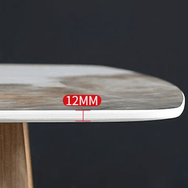 Modern Rectangle Dining Table 4 Legs Dining Table for Kitchen