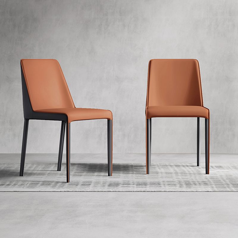 Contemporary Home Upholstered Side Chair Matte Finish Dining Chair Clearhalo 'Dining Chairs' 'Dining Tables & Seating' 'dining_chair' 'furn' 'furn_dining_chair' 'Furniture' 'Kitchen & Dining Furniture' 1200x1200_f601d343-93c6-4323-830e-858baf94f9be