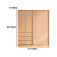 Engineered Wood Wardrobe Armoire with Drawer Contemporary Wardrobe Closet