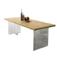 Pine Wood Top Table Traditional Luxury Dining Table with Double Pedestal Base Clearhalo ' dining_table' 'Dining Tables & Seating' 'Dining Tables' 'furn' 'furn_dining_table' 'Furniture' 'furniture_dining_table' 'Kitchen & Dining Furniture' 'kitchen&dining_furn' 'kitchen' 'kitchen_dining_table' 1200x1200_f60264de-acb7-40e2-a8da-4a0429af6537