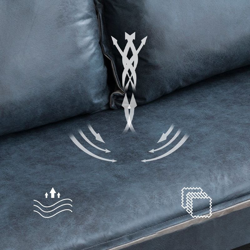 Contemporary Square Arm Sofa Standard Sofa with Pillows for Living Room, Apartment Clearhalo 'Furniture' 'furniture_sofas' 'Living Room Furniture' 'Sofa' 'sofas' 1200x1200_f602c1dc-2dc9-44d7-aa67-aa903b9885b5