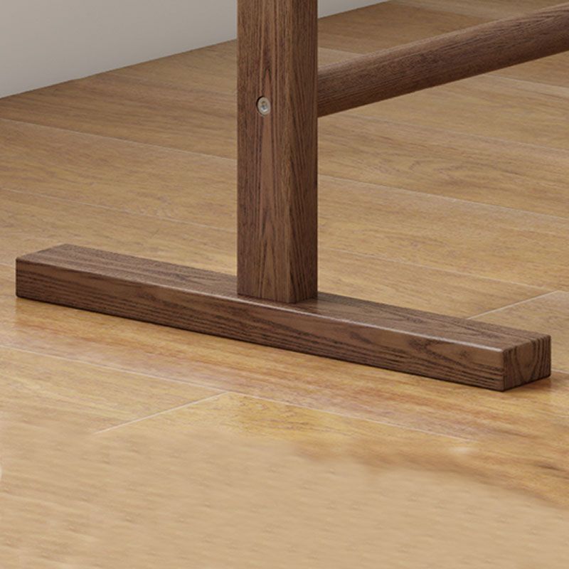 Estante de estilo de estilo moderno ceniza sólida de madera libre de madera de diseño estante de abrigo