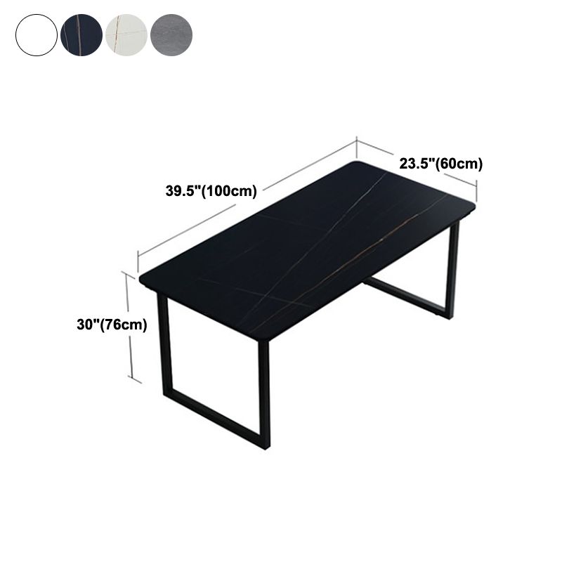 Modern Rectangular Writing Desk Sintered Stone Office Desk for Home Clearhalo 'furn' 'furn_office_desk' 'Furniture' 'Office Desks' 'Office Furniture' 'office_desk' 1200x1200_f60400f3-cf3f-4daa-a010-7b5b0ab30711
