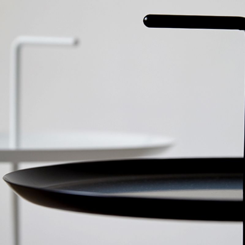 21.6"/25.5" Tall Metal Pedestal End Table Round Tray Top Side End Table Clearhalo 'Coffee & Accent Tables' 'End & Side Tables' 'end_side_table' 'Furniture' 'furniture_end_side_table' 'Living Room Furniture' 1200x1200_f605ac23-3f44-449f-a954-26f2ac012aeb