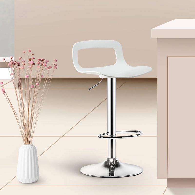 Contemporary Adjustable Height Swivel Bar Stool Home Plastic Footrest Stool Clearhalo 'Bar Furniture' 'Bar Stools' 'bar_stools' 'furn' 'furn_bar_stools' 'furniture_bar_stools' 'Kitchen & Dining Furniture' 'kitchen&dining_furn' 'kitchen' 'kitchen_furn' Furniture' 1200x1200_f6066681-c57e-4499-a811-a9723e727e38