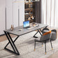Modern Stone Top Dinette Set 1/2 Pieces Rectangle Dining Table Set in Grey Clearhalo 'Dining Room Sets' 'Dining Tables & Seating' 'dining_room_set' 'furn' 'furn_dining_room_set' 'Furniture' 'Kitchen & Dining Furniture' 1200x1200_f607dbbc-95c2-421a-8054-fe88ad9fc34f