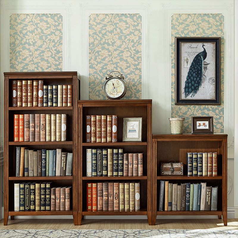 Contemporary Closed Back Standard Bookshelf Wooden Bookcase for Study Room Clearhalo 'Bookcases' 'furn' 'furn_bookcases' 'Furniture' 'Office Furniture' 1200x1200_f6080e2d-2c2b-430f-8361-a6064a99e517