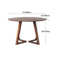 Modern Rubber Wood Table for Restaurant Dining Table with Double Wood Pedestal