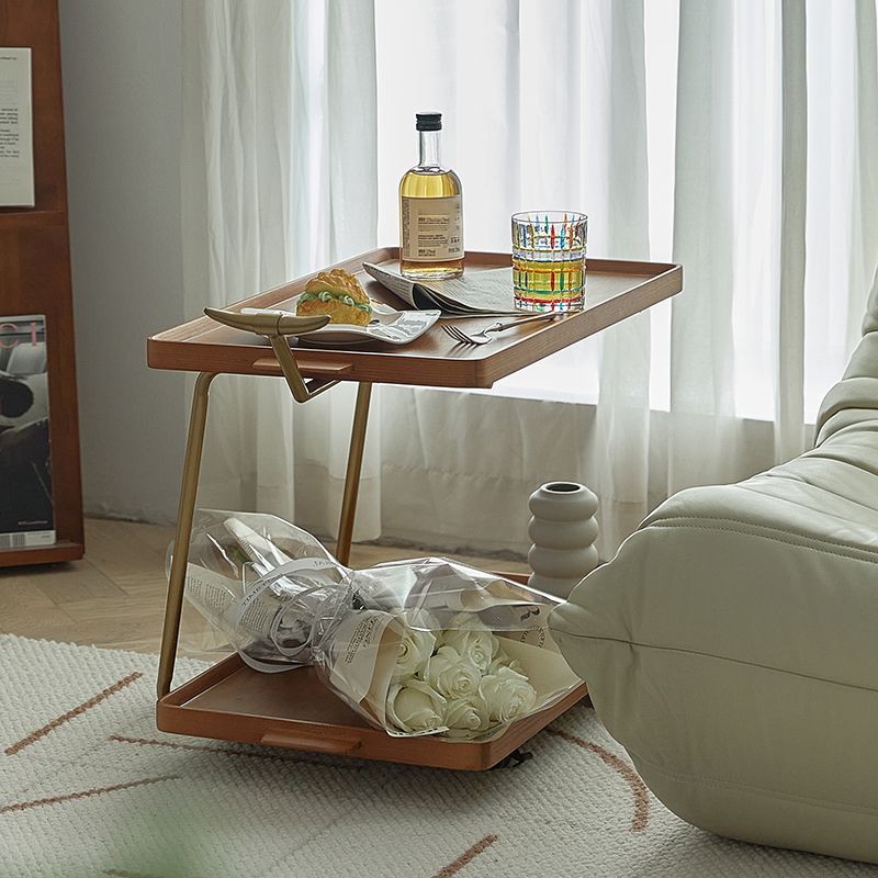 20.47" Tall Tray Top Side Accent Table Solid Wood End Slide Table Clearhalo 'Coffee & Accent Tables' 'End & Side Tables' 'end_side_tables' 'furn' 'furn_end_side_tables' 'Furniture' 'Living Room Furniture' 1200x1200_f60819df-7b77-45f6-b96b-1ea3802fcd2a