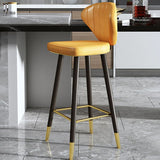 Scandinavian Home Footrest Stool Matte Finish Leather Barstool Clearhalo 'Bar Furniture' 'Bar Stools' 'bar_stools' 'Furniture' 'furniture_bar_stools' 'Kitchen & Dining Furniture' 1200x1200_f609c7a3-0ced-4e44-8577-78bfa64e6349