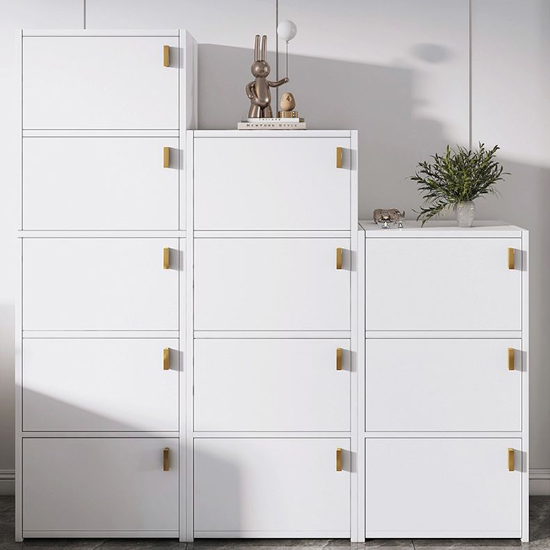 Modern Rectangle Chest White Wood Storage Cabinet with Drawer Clearhalo 'Cabinets & Chests' 'cabinets_chests' 'furn' 'furn_cabinets_chests' 'Furniture' 'Living Room Furniture' 1200x1200_f60c4336-af31-43f1-913c-3b6a76ed85e0