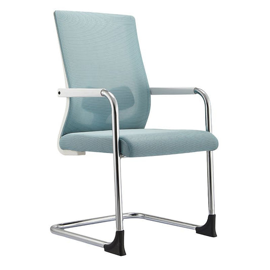 Sedia da ufficio a bracci fissi moderni nessuna sedia da scrivania non angosciante