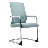 Sedia da ufficio a bracci fissi moderni nessuna sedia da scrivania non angosciante