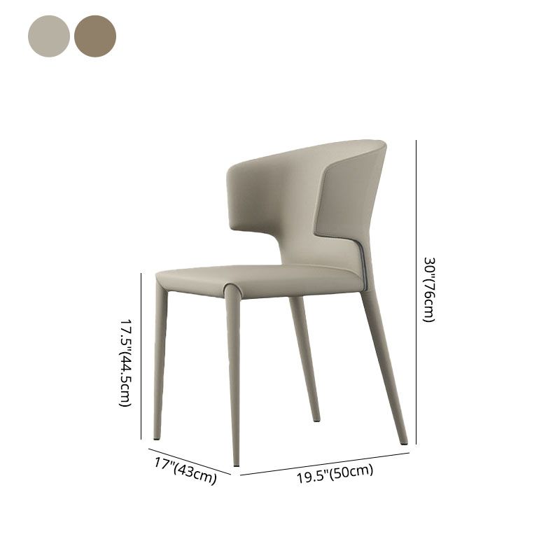 Designer Style Home Arm Chair Faux Leather Wingback Dining Chair (Set of 2) Clearhalo ' kitchen&dining_furn' 'Dining Chairs' 'Dining Tables & Seating' 'dining_chair' 'furn' 'furn_dining_chair' 'Furniture' 'furniture_dining_chair' 'Kitchen & Dining Furniture' 'kitchen' 1200x1200_f60c9b62-8cbc-48de-b431-199e1401ef81