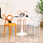 Modern Style Dining Chair Armless Dining Chairs with Plastic Legs for Kitchen