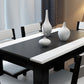 Mesa de comedor de piedra industrial de las piernas del rectángulo 4 de la mesa de cena de la cocina