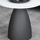 Slate Round Coffee Table Glam Pedestal No Distressing Coffee Table Set