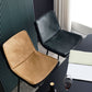 Industrial PU Leather Barstools Metal Base Bar Stool for Living Room