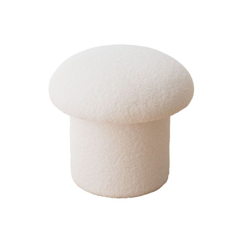 Plain Pouf Mushroom Shaped Sherpa Fade Resistant Upholstered Pouf Ottoman Clearhalo 'furn' 'furn_ottomans_poufs' 'Furniture' 'Living Room Furniture' 'Ottomans & Poufs' 'ottomans_poufs' 1200x1200_f6137c07-1fc5-4073-81f1-bec0ec4e07d4