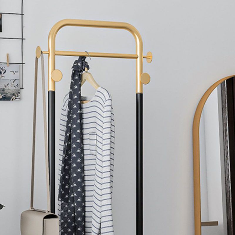 Rack de manteau moderne en métal encadré du rail suspendu et 4 hameçons Hall Stand