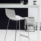 Scandinavian Armless Bar Stool Plastic and Steel Bar Stool for Living Room Clearhalo 'Bar Furniture' 'Bar Stools' 'bar_stools' 'furn' 'furn_bar_stools' 'Furniture' 'Kitchen & Dining Furniture' 1200x1200_f6162448-43a1-42a9-88d9-b050306171a4