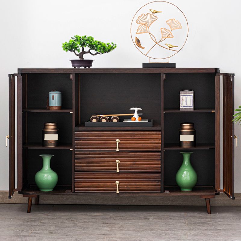 Rectangle Shape Contemporary Console Table Natural/Brown Bamboo Console Sofa Table