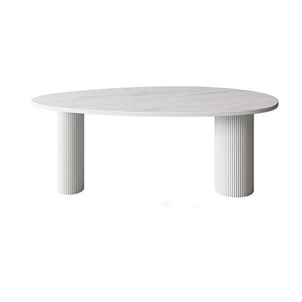Sintered Stone Top Dining Table Oval Table with Metal Base and 3 Legs Clearhalo ' dining_table' 'Dining Tables & Seating' 'Dining Tables' 'furn' 'furn_dining_table' 'Furniture' 'furniture_dining_table' 'Kitchen & Dining Furniture' 'kitchen&dining_furn' 'kitchen' 'kitchen_dining_table' 1200x1200_f617bed4-0376-4ef7-8bb0-28ba5fc56569