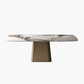 Glam Rectangle Shape Standard Table Sintered Stone Gray Dining Table for Kitchen Clearhalo ' dining_table' 'Dining Tables & Seating' 'Dining Tables' 'furn' 'furn_dining_table' 'Furniture' 'furniture_dining_table' 'Kitchen & Dining Furniture' 'kitchen&dining_furn' 'kitchen' 'kitchen_dining_table' 1200x1200_f6185839-778a-49eb-9676-dc96a063c16e