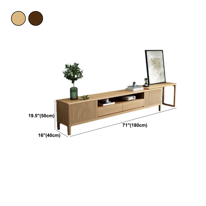 Supporto TV moderno in legno Supporto TV regolabile con gambe per soggiorno