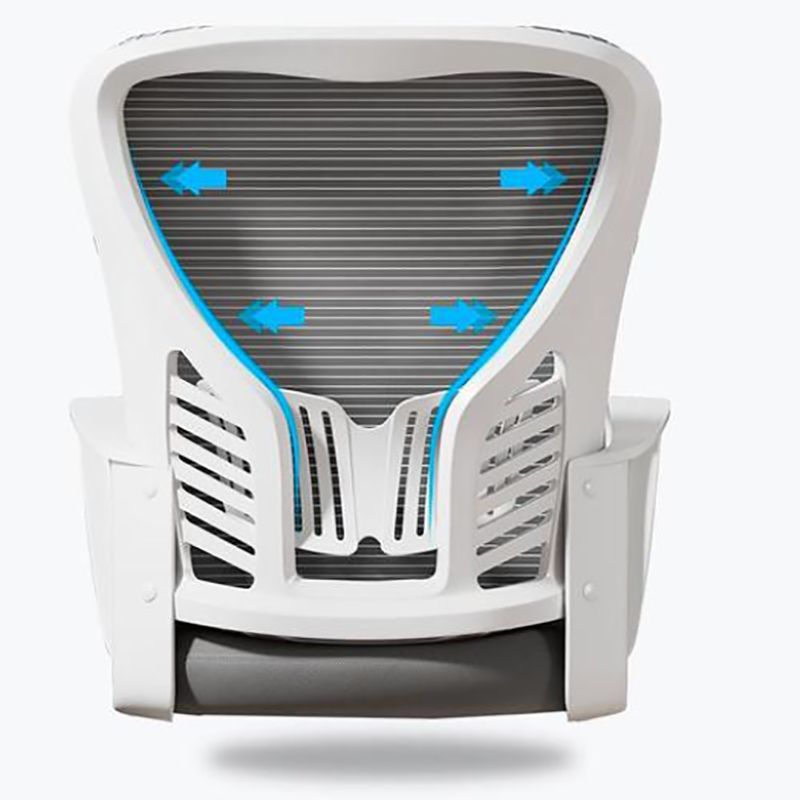 High Back Mesh Bureau stoel in hoogte verstelbare gewatteerde wapenstoel met wielen