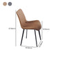 Indoor Industrial Arm Chair Solid Back Metal Upholstered Dining Room Chair Clearhalo ' kitchen&dining_furn' 'Dining Chairs' 'Dining Tables & Seating' 'dining_chair' 'furn' 'furn_dining_chair' 'Furniture' 'furniture_dining_chair' 'Kitchen & Dining Furniture' 'kitchen' 1200x1200_f61bcf94-4b4d-4bc5-9691-f54bca39d403
