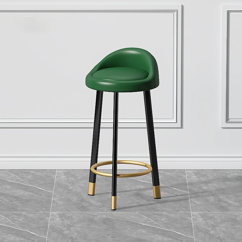 Contemporary Swivel Barstool Matte Finish Upholstered Bar Stools Clearhalo 'Bar Furniture' 'Bar Stools' 'bar_stools' 'furn' 'furn_bar_stools' 'Furniture' 'Kitchen & Dining Furniture' 1200x1200_f61cdd61-b07f-42db-b4d3-6aed891f7bd1