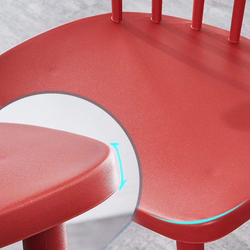 Sedia laterale contemporanea in plastica Windsor posteriore sedia da interno