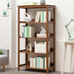 Modern Open Bookshelf Rectangle Wood Bookcase with Shelves for Home