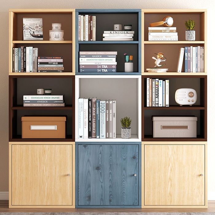 ウッドブックケーススカンジナビアの本棚、13.78 "L x 9.45" w x 13.78 "h