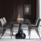 Juego de comedor moderno de piedra sinterizada de 1/3/4/5 piezas con mesa rectangular y sillas laterales