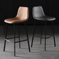 Scandinavian Leather Restaurant Stool Matte Finish Footrest Barstool Clearhalo 'Bar Furniture' 'Bar Stools' 'bar_stools' 'furn' 'furn_bar_stools' 'Furniture' 'furniture_bar_stools' 'Kitchen & Dining Furniture' 1200x1200_f625eadd-84dd-4ae6-b1f2-742182d8c892