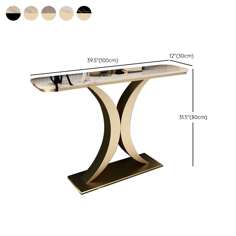 Tavolino di accento ovale glam in pietra per la sala per la sala