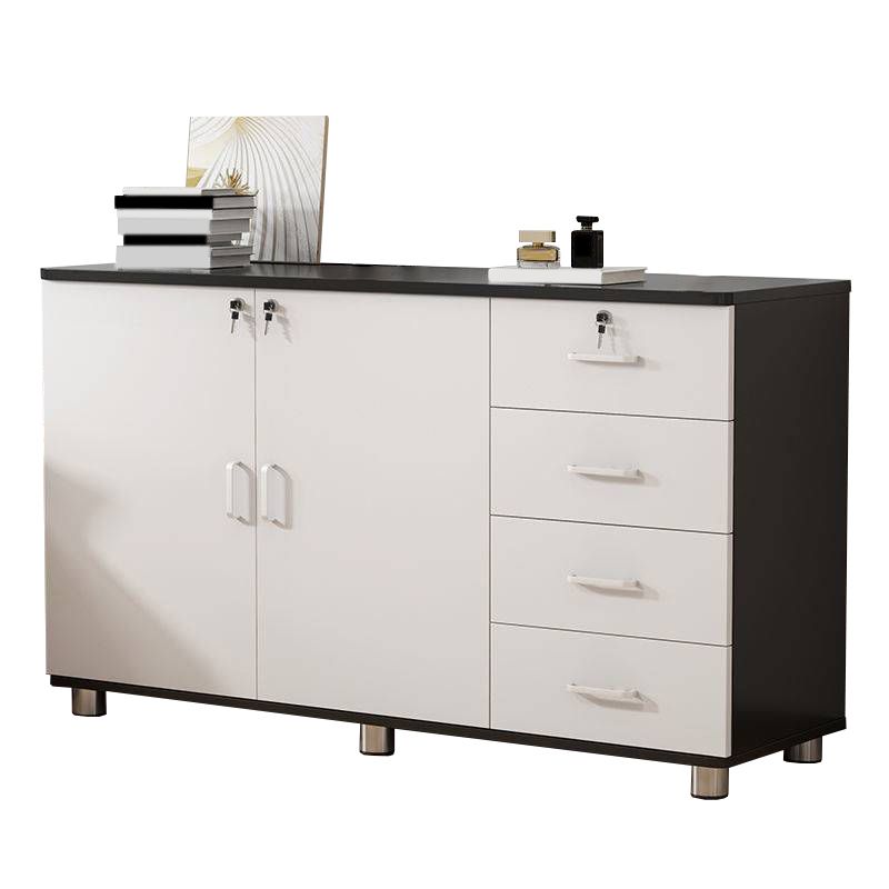 Nordic Style Cabinet Wood with Lock and Storage Lateral File Cabinet Clearhalo 'Filing Cabinets' 'filling_cabinets' 'furn' 'furn_filling_cabinets' 'Furniture' 'Office Furniture' 1200x1200_f62aa898-ecc5-4834-916d-395a8fc5c801