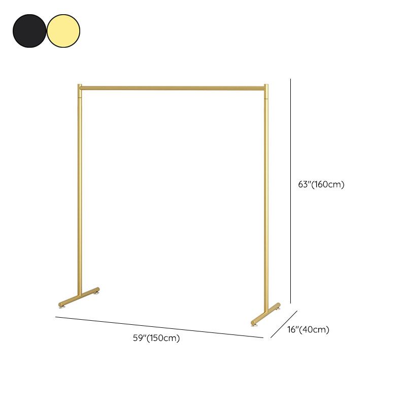 Zeitgenössischer Kleiderregal Hängende Schiene Metallrahmen Eingangsmantelbügel
