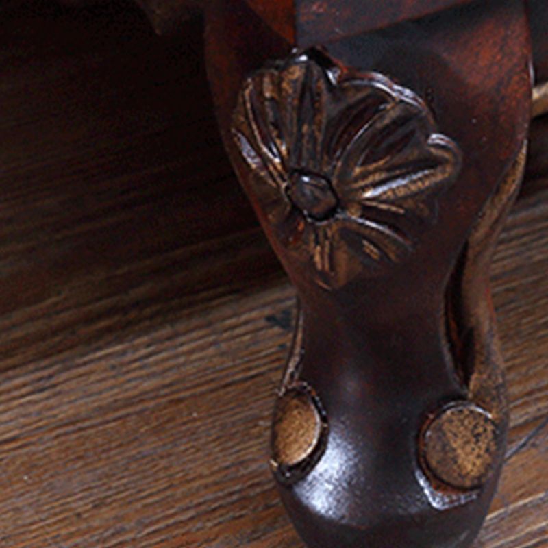 Cómoda de almacenamiento tradicional de madera maciza con 7 cajones