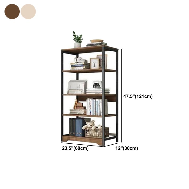 Modern Open Back Etagere Bookcase Steel Bookshelf for Home Office Clearhalo 'Bookcases' 'furn' 'furn_bookcases' 'Furniture' 'Office Furniture' 1200x1200_f62ce97e-d591-4ec4-82a2-f076edfed676